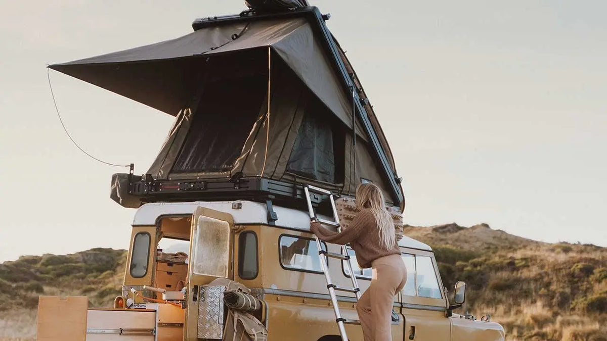 The Bush Company - AX27 Clamshell Rooftop Tent Rock Solid Trays & Canopies Australia