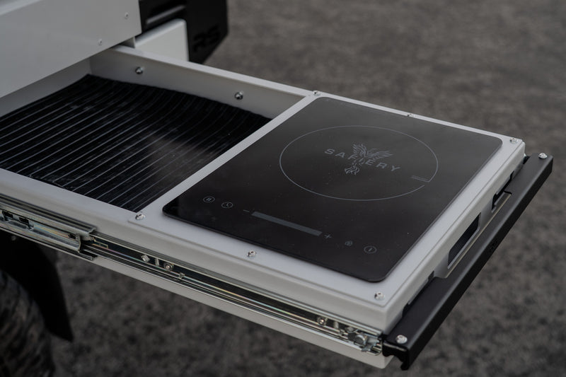 portable, flush mount single hob induction cooktop